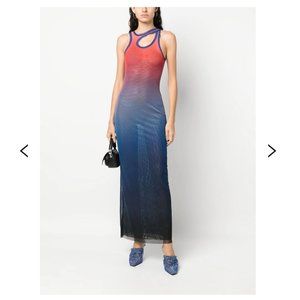 OTTOLINGER Blue Gradient Maxi Dress XS